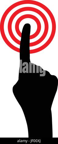 finger, isolated, graphic, black, swarthy, jetblack, deep black, pointer, Stock Vector