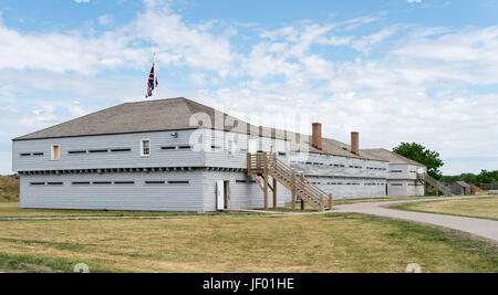 Buildings in Fort George in Ontario Canada Stock Photo