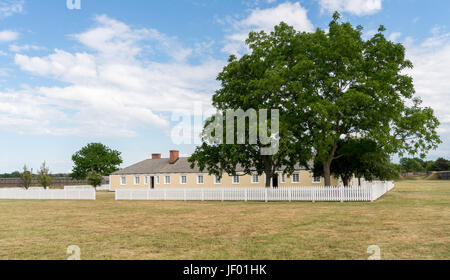 Buildings in Fort George in Ontario Canada Stock Photo