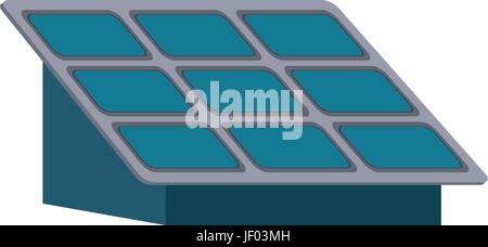 isolated solar panel Stock Vector