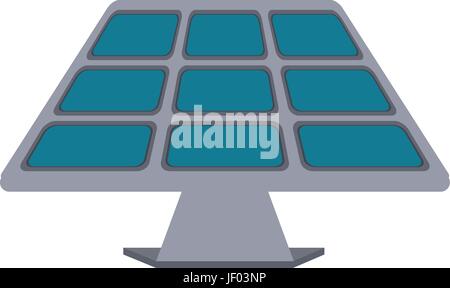 isolated solar panel Stock Vector