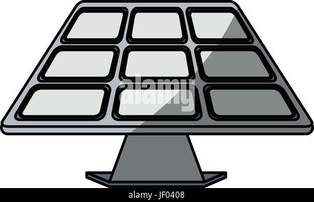 isolated solar panel Stock Vector