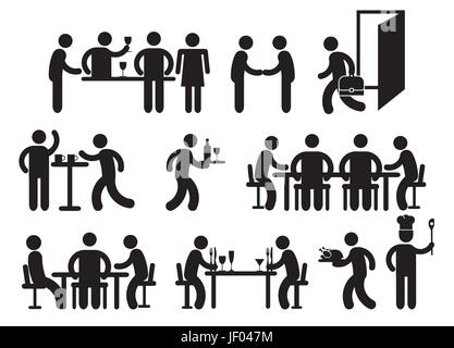 restaurant piktogram Stock Photo - Alamy