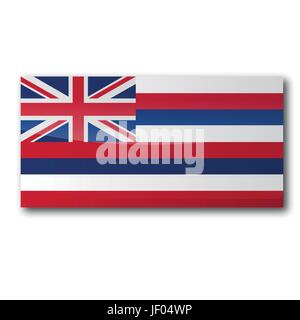 flag hawaii Stock Vector