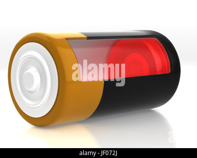 A battery model Stock Photo