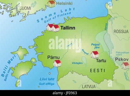 Map od estonia Stock Vector Images - Alamy