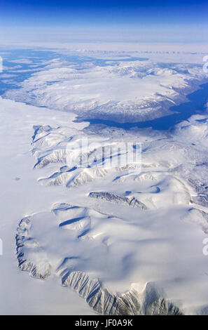 Greenland west coast aerial photograph Stock Photo