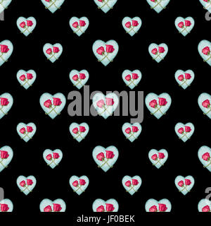 Romance Motif Seamless Pattern Background Stock Photo