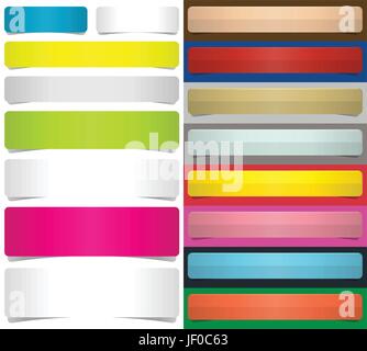 abstract note paper background set Stock Vector