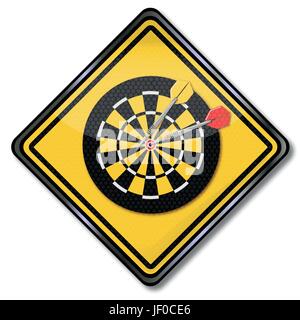 shield darts Stock Vector