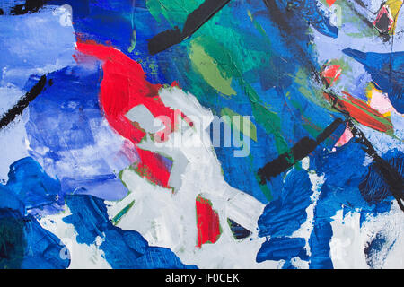 Detail of the Painting as a Background. Stock Photo