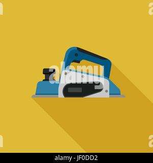 Planer flat icon Stock Vector
