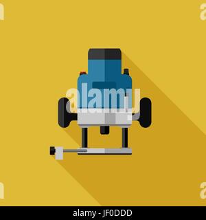 Milling cutter flat icon Stock Vector