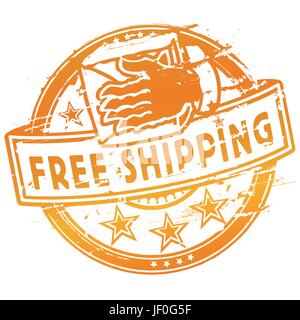 dispatch, transport, free, mailman, carriage, courier, shipping, package, Stock Vector