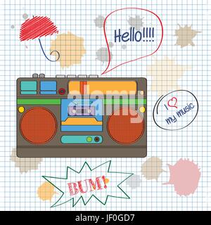 station, music, sound, art, game, tournament, play, playing, plays, played, Stock Vector