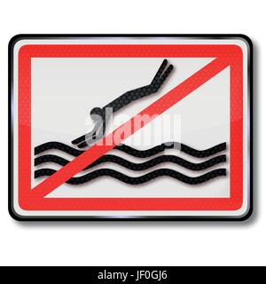 waters, paralysis, neck, spine, unclear, dive, paraplegia, breaking, fracture, Stock Vector