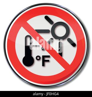 protect shield beware of overheating Stock Vector