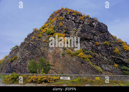 Lorelei in autumn Stock Photo