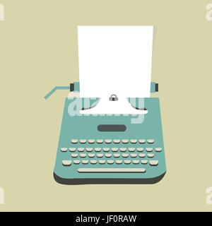 blue, office, type, write, wrote, writing, writes, model, build, secretary, Stock Vector