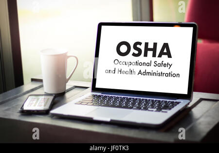 Occupational Safety and Health Administration OSHA Business team work Stock Photo