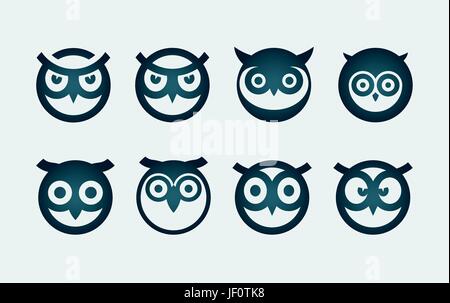 raptor birds of prey Stock Vector