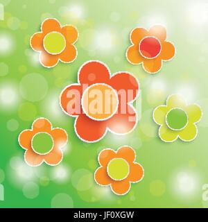 flowers summer Stock Vector