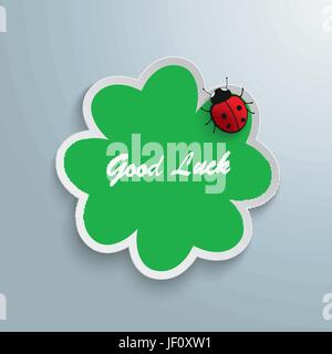 greeting, holiday, lady, graphic, green, beetle, spring, bouncing, bounces, Stock Vector
