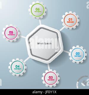 brochure, object, space, wheel, modern, modernity, industry, industrial, Stock Vector