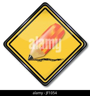art, pencil, pen, style, draw, drawing lessons, crayon, check, danger, art, Stock Vector