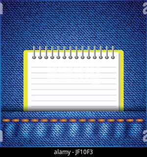 blue, note, memo, write, wrote, writing, writes, education, pants, jeans, Stock Vector