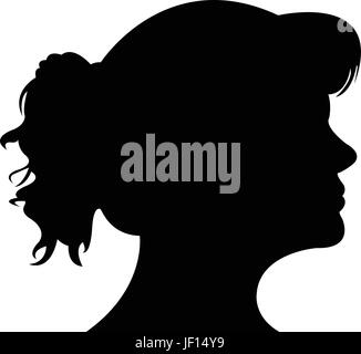 woman, profile, humans, human beings, people, folk, persons, human, human Stock Vector