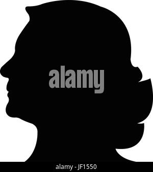 woman, profile, humans, human beings, people, folk, persons, human, human Stock Vector