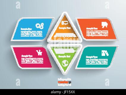 wheel four Stock Vector