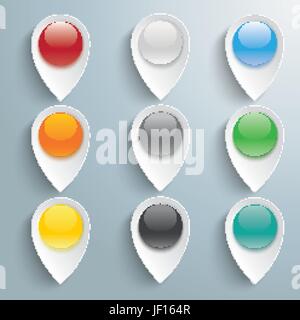 navigation black Stock Vector