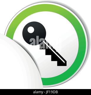 protection button Stock Vector