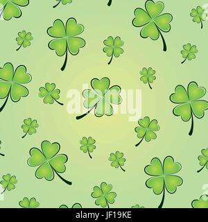 leaf, day, during the day, clover, vector, backdrop, background, leaf, art, Stock Vector