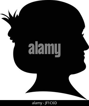 woman, profile, humans, human beings, people, folk, persons, human, human Stock Vector