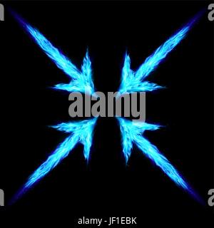 blue, indicate, show, colour, cross, black, swarthy, jetblack, deep black, Stock Vector