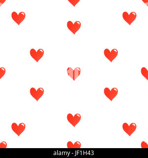 Simple Hearts Seamless Pattern Stock Photo