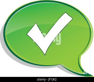 check talk Stock Vector