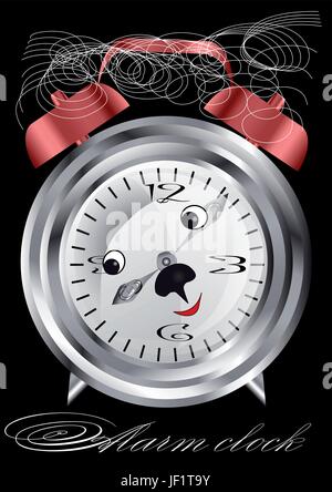 isolated, night, nighttime, clock, pointer, date, time, time indication, sleep, Stock Vector