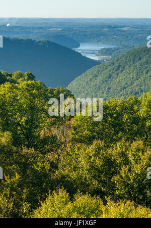 View from Overlook in Snake Hill WMA in WV Stock Photo