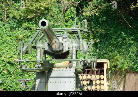 World war two anti aircraft gun Stock Photo