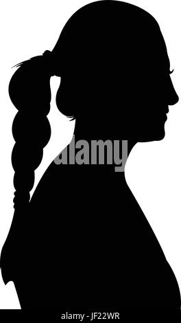 woman, profile, humans, human beings, people, folk, persons, human, human Stock Vector