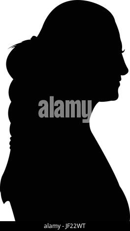 woman, profile, humans, human beings, people, folk, persons, human, human Stock Vector