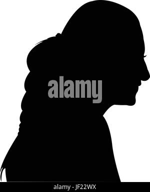 woman, profile, humans, human beings, people, folk, persons, human, human Stock Vector