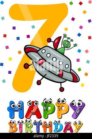 illustration, number, delighted, unambitious, enthusiastic, merry, radiant with Stock Vector