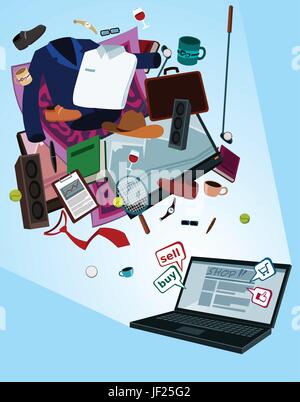 network virtual Stock Vector