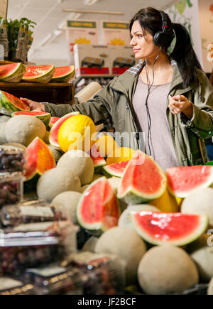 Woman doing shopping Stock Photo