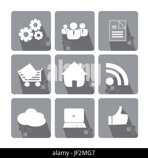set, icons, elements, profile, humans, human beings, people, folk, persons, Stock Vector